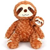 Animal De Pelúcia Reinbow Sloth 56 Cm Com Almofada De Pelúcia Baby Sloth