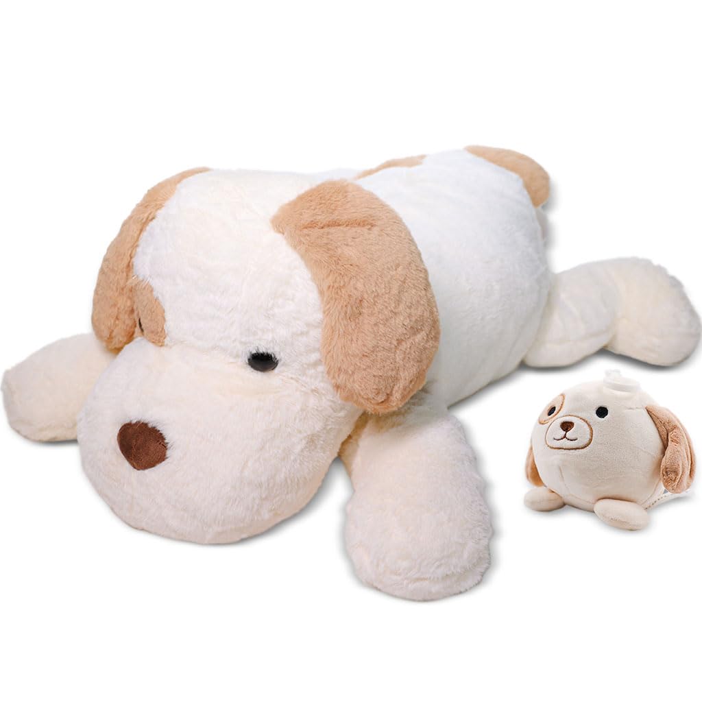 Cachorro De Pelúcia Pesado Cuddlery 2,7 Kg Para Adultos