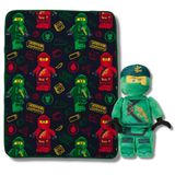 Conjunto De Roupa De Cama Franco Lego Ninjago Com Almofada E Manta De Pelúcia