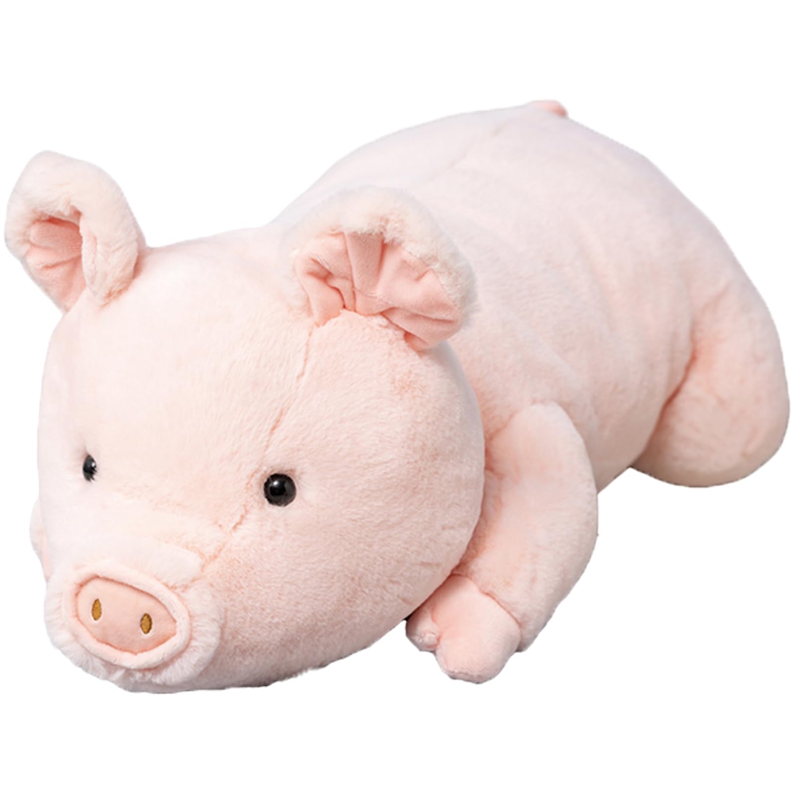 Brinquedo De Pelúcia Weighted Animal Litence Pig 40 Cm Rosa