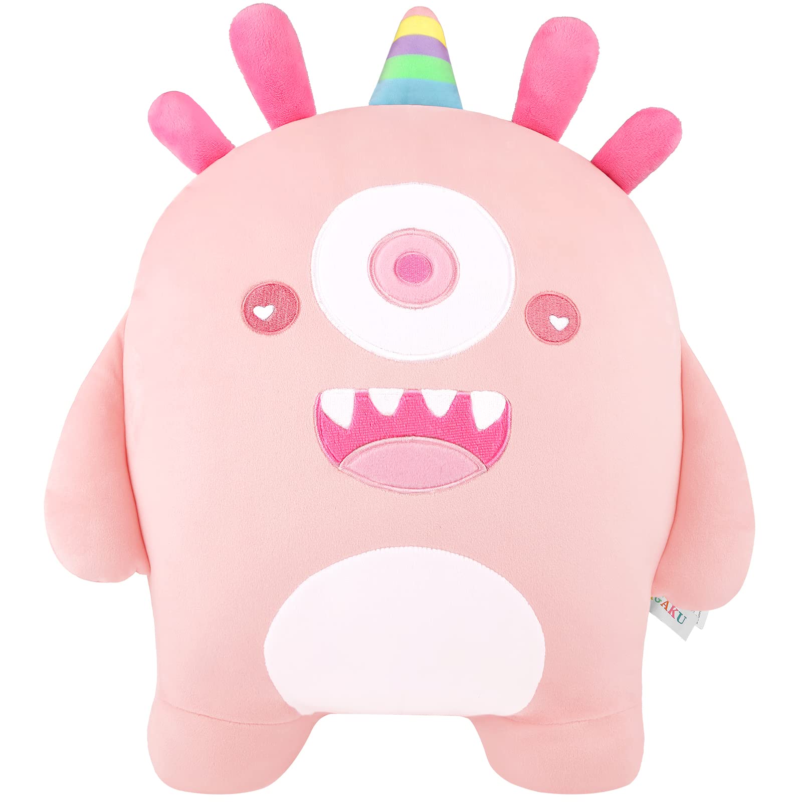 Almofada De Pelúcia Gagaku Cute Monster Stuffed Animal Rosa 35 Cm