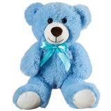 Bicho De Pelúcia Teddy Bear Snowolf Violet 35 Cm