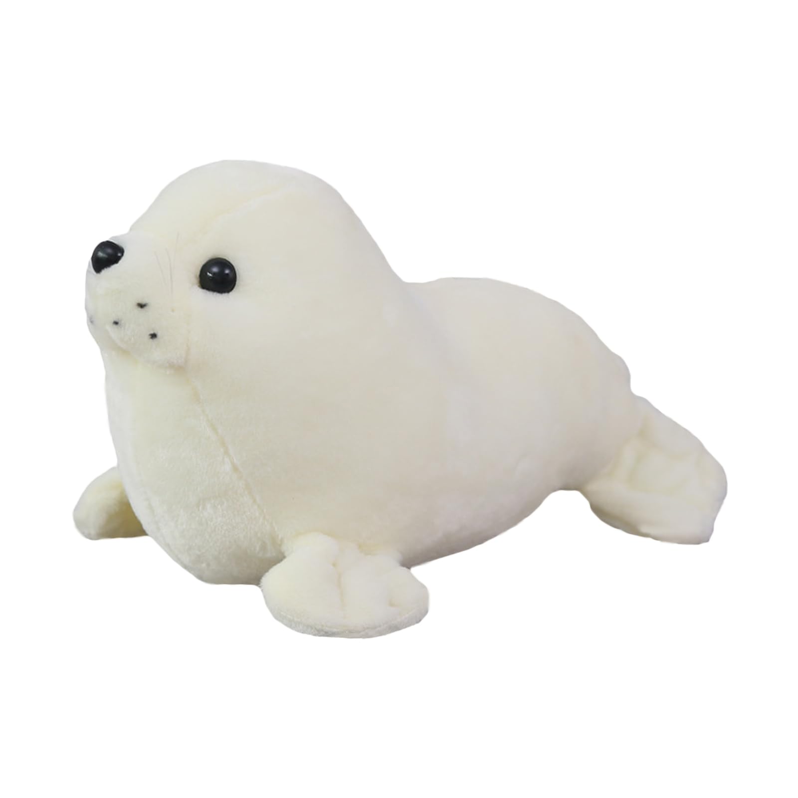 Brinquedo De Pelúcia Aucooma Seal 30cm Branco Para Crianças