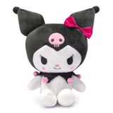 Boneca De Pelúcia Maikerry Kawaii Anime 25 Cm Preta Kuro Para Meninas