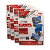 Papel Fotográfico Foto A4 Glossy 180g 50 Folhas Premium Brilhante