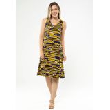 Vestido Regata Estampado Amarelo | Pau A Pique Amarelo - M