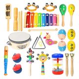 Conjunto De Instrumentos De Percussão Musical 22 Peças Educação Infantil