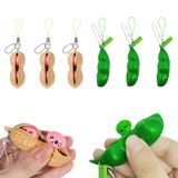 Chaveiro Fidget Toy Tibdala Pea And Peanut Popper, Pacote Com 6