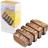 Caixa De Quebra-cabeça Kailimeng Secret Magic Com 2 Gavetas Escondidas De 15,5 Cm