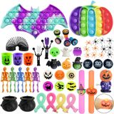 Pacotes Pop Sensoriais Fidget Toys Cherispy Halloween, Pacote Com 54