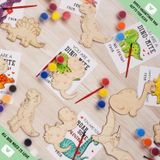 Kit De Pintura Artesanal Geecozylife Em Madeira De Dinossauro Com Dia Dos Namorados