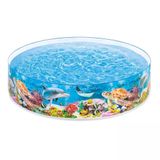 Piscina Infantil Snapset Oceano 2040l Vinil Rigido Intex