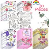 Livro De Colorir Eaasty, 30 Unidades, Inspirador Para Crianças E Adultos