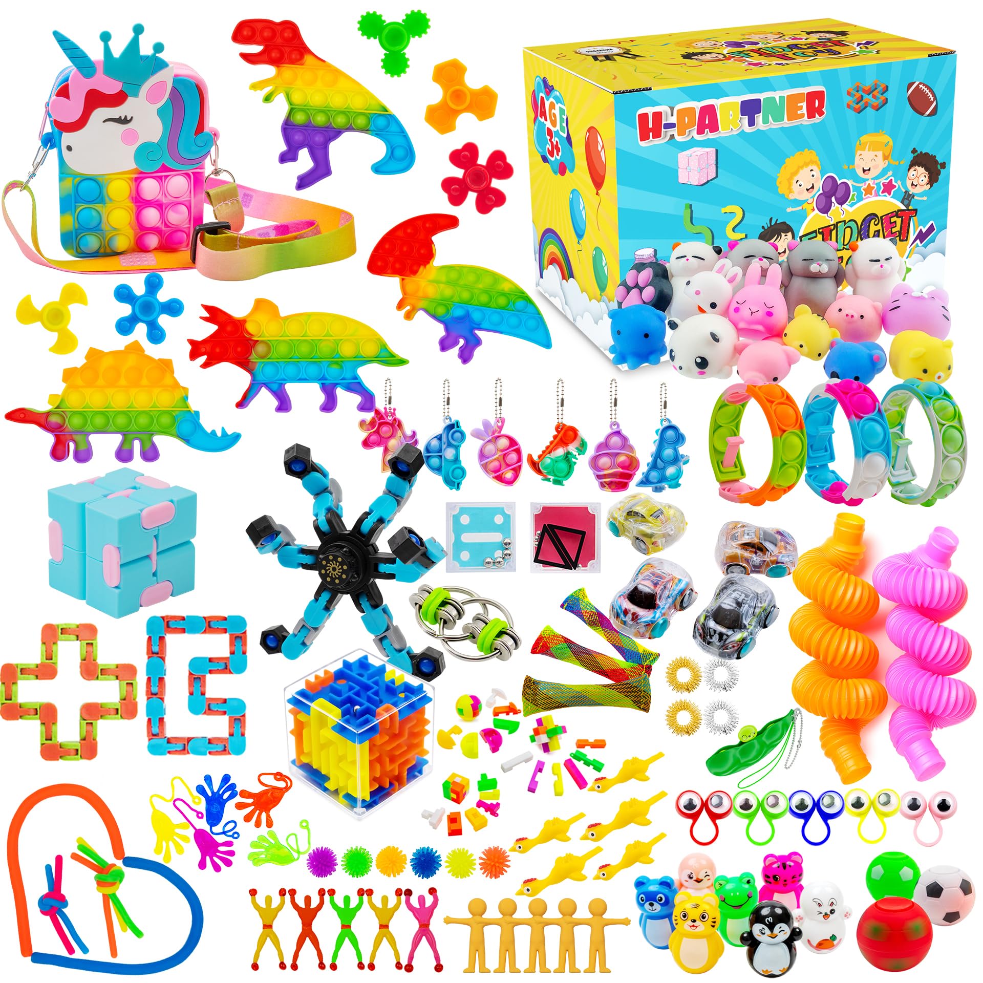 Conjunto De Brinquedos Fidget H-partner 95 Pcs Brinquedos Sensoriais Para Autismo