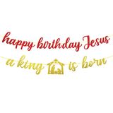 Banner Feliz Aniversário Jesus Nasce Um Rei Festa De Natal