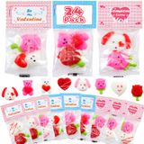 Cartões De Dia Dos Namorados Com Brinquedos Mochi Squishy Fidget - 48 Unidades