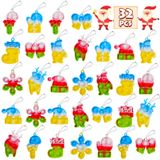 Chaveiro Mini Fidget De 32 Peças Para Festas Pop De Natal Fidwod