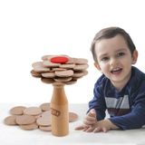 Brinquedos De Empilhamento De Balanceamento De Madeira Garlictoys 80 Unidades Para Crianças De 3 A 5