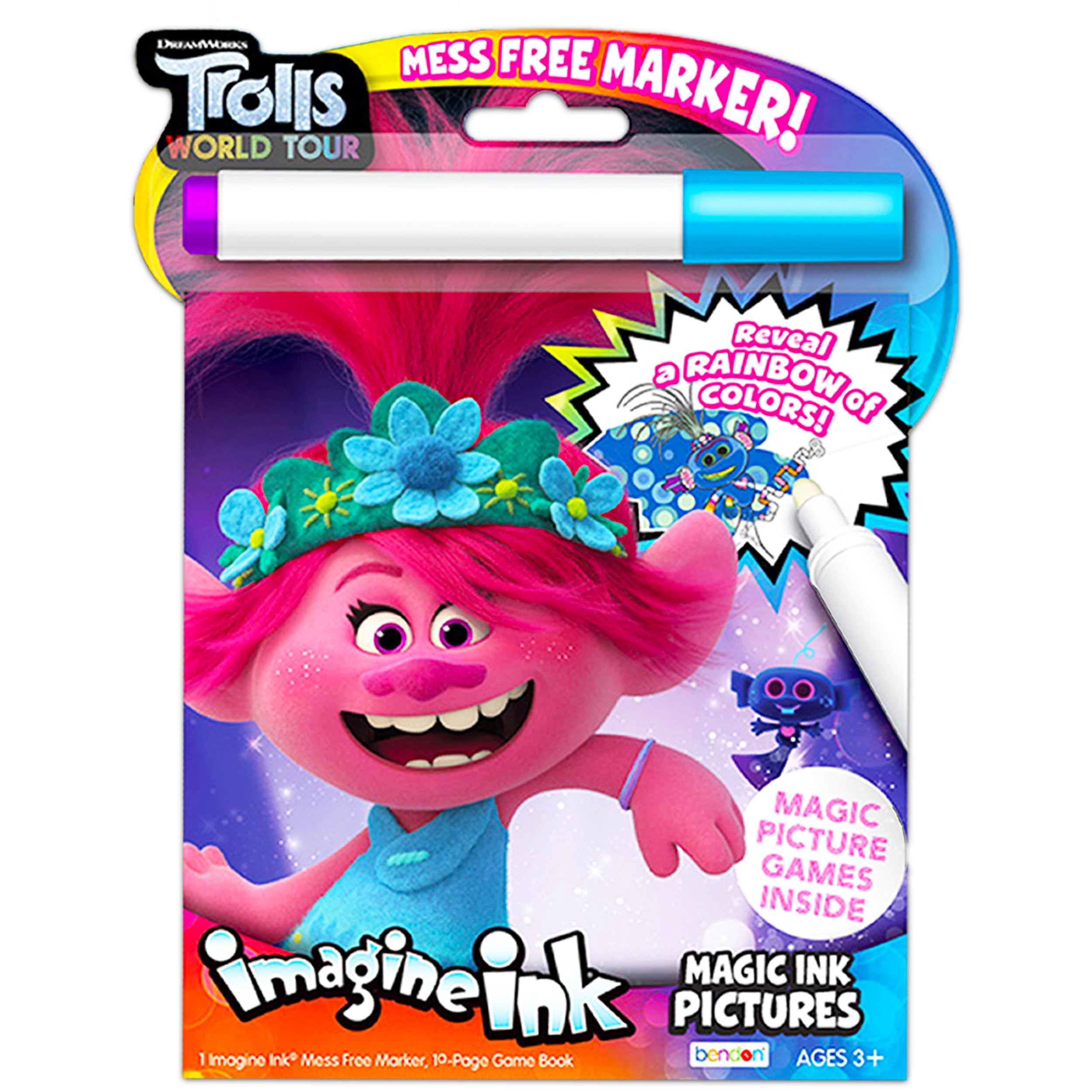 Pacote De Conjuntos Para Colorir E Atividades Trolls Imagine Ink ...