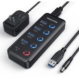 Divisor Usb Hub Wenter De 5 Portas Usb 3.0 Com Carregamento Tipo C