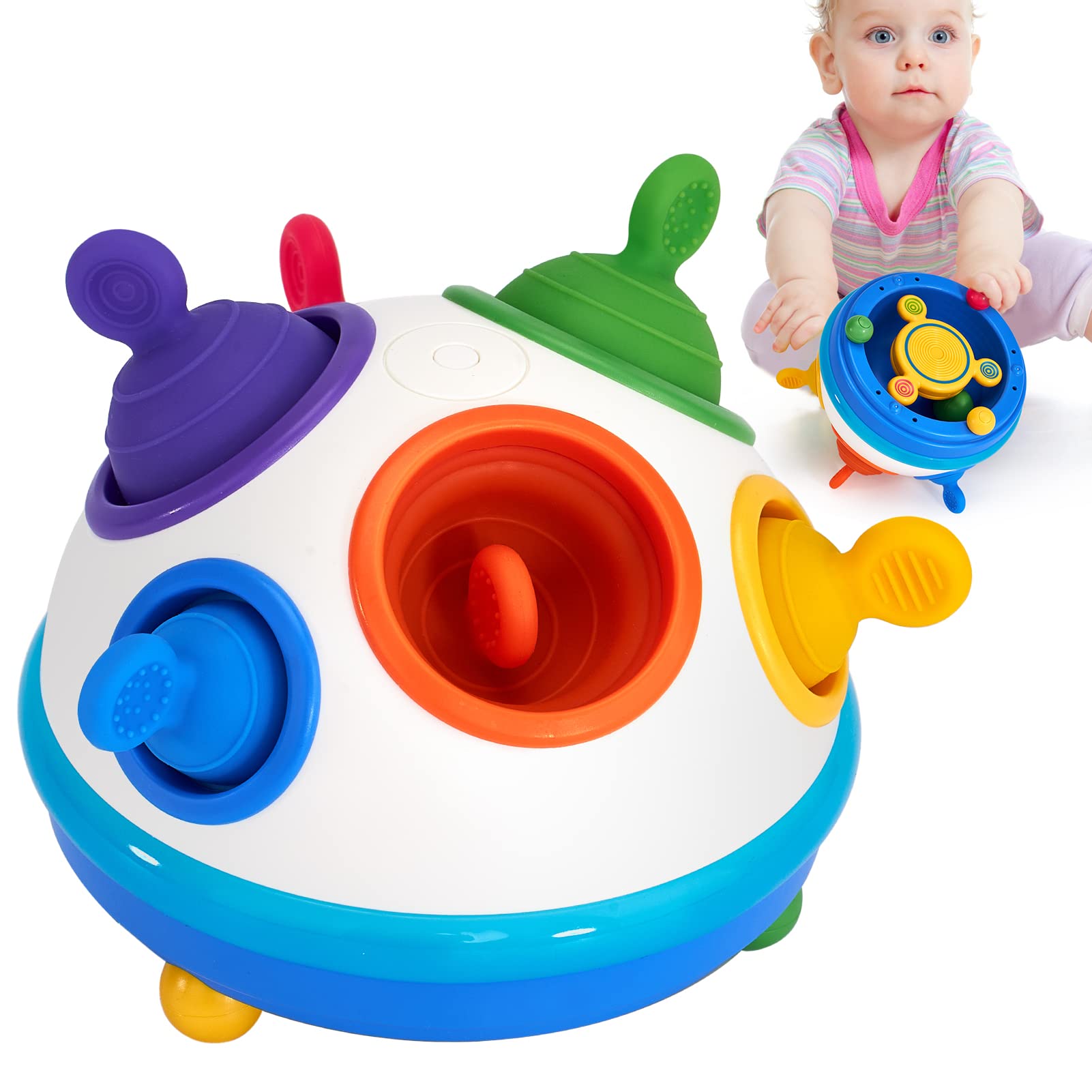 Brinquedo Sensorial Sahaland Silicone Bubble Baby Toy 12-18 Meses