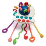 Brinquedo Infantil Pull String Mampo Montessori De 18 Meses Com Dentes