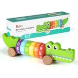 Brinquedo Montessori De Madeira Aniki Math Alligator Para Crianças/crianças Pequenas