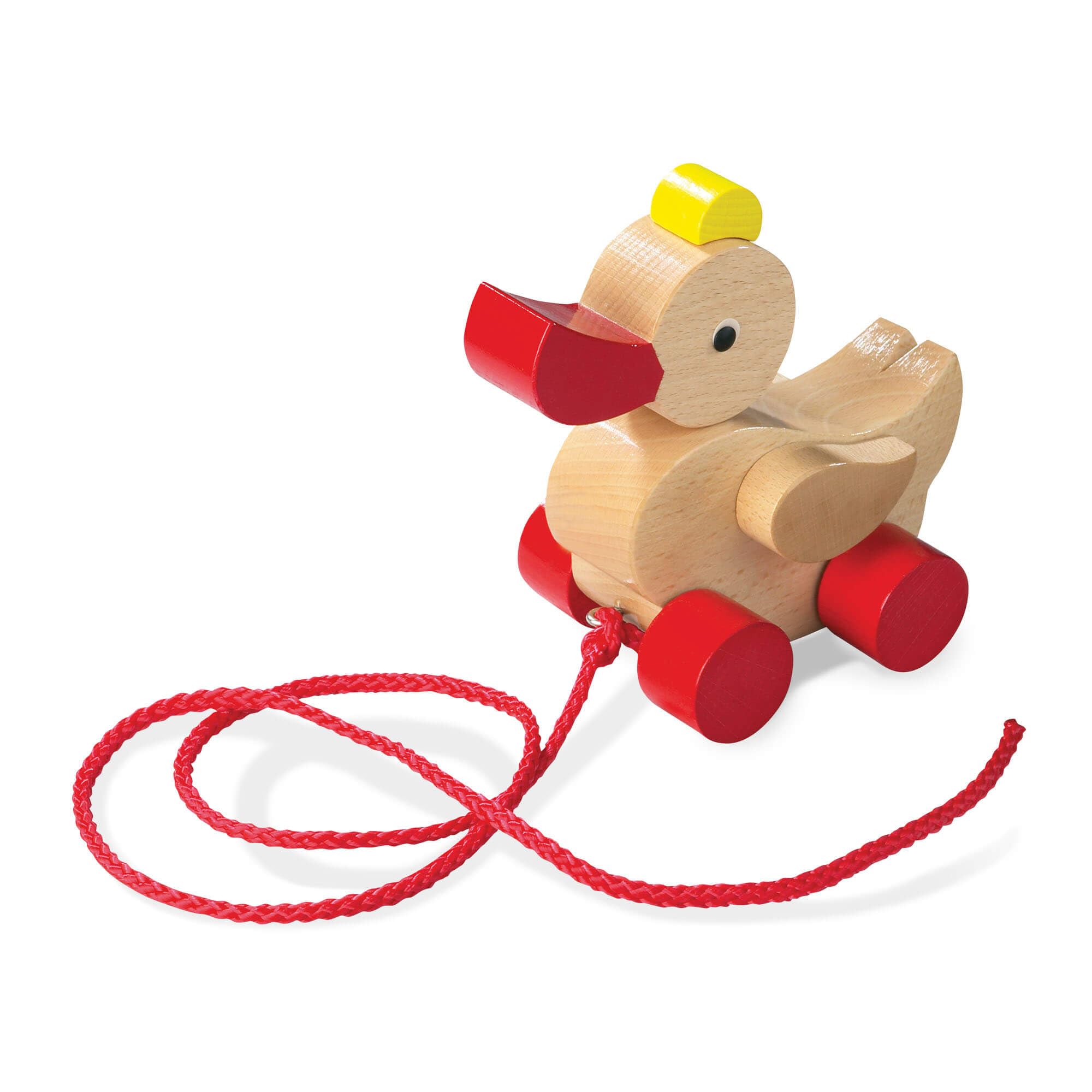 Brinquedo Infantil De Madeira Pull Toy Haba Classic Duck Feito Em Alemão