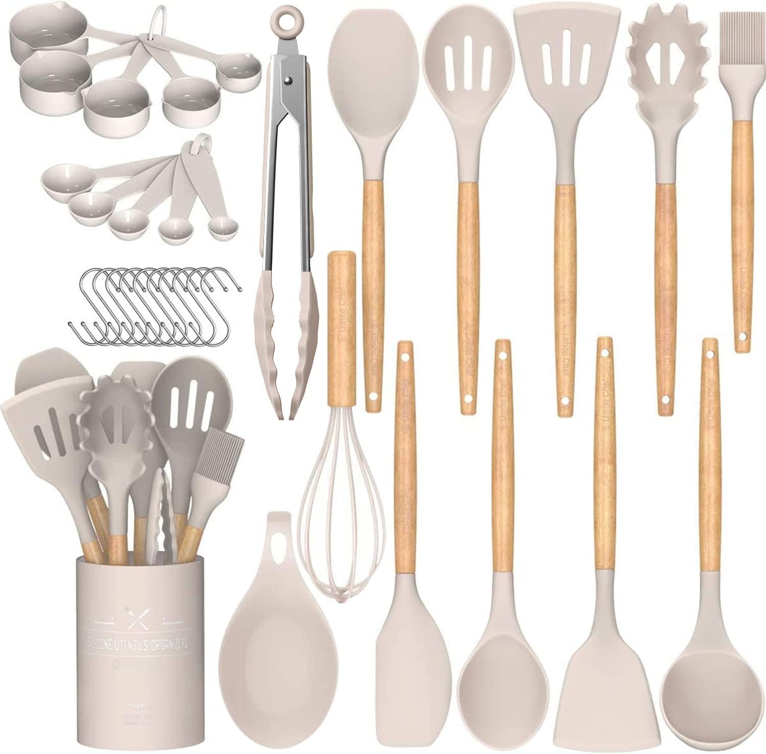 Conjunto De Utensílios De Cozinha Umite Chef 33 Unidades De Silicone