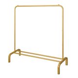 Prateleira De Roupas Jiuyotree Metal 110 Cm Com Prateleira Inferior Dourada