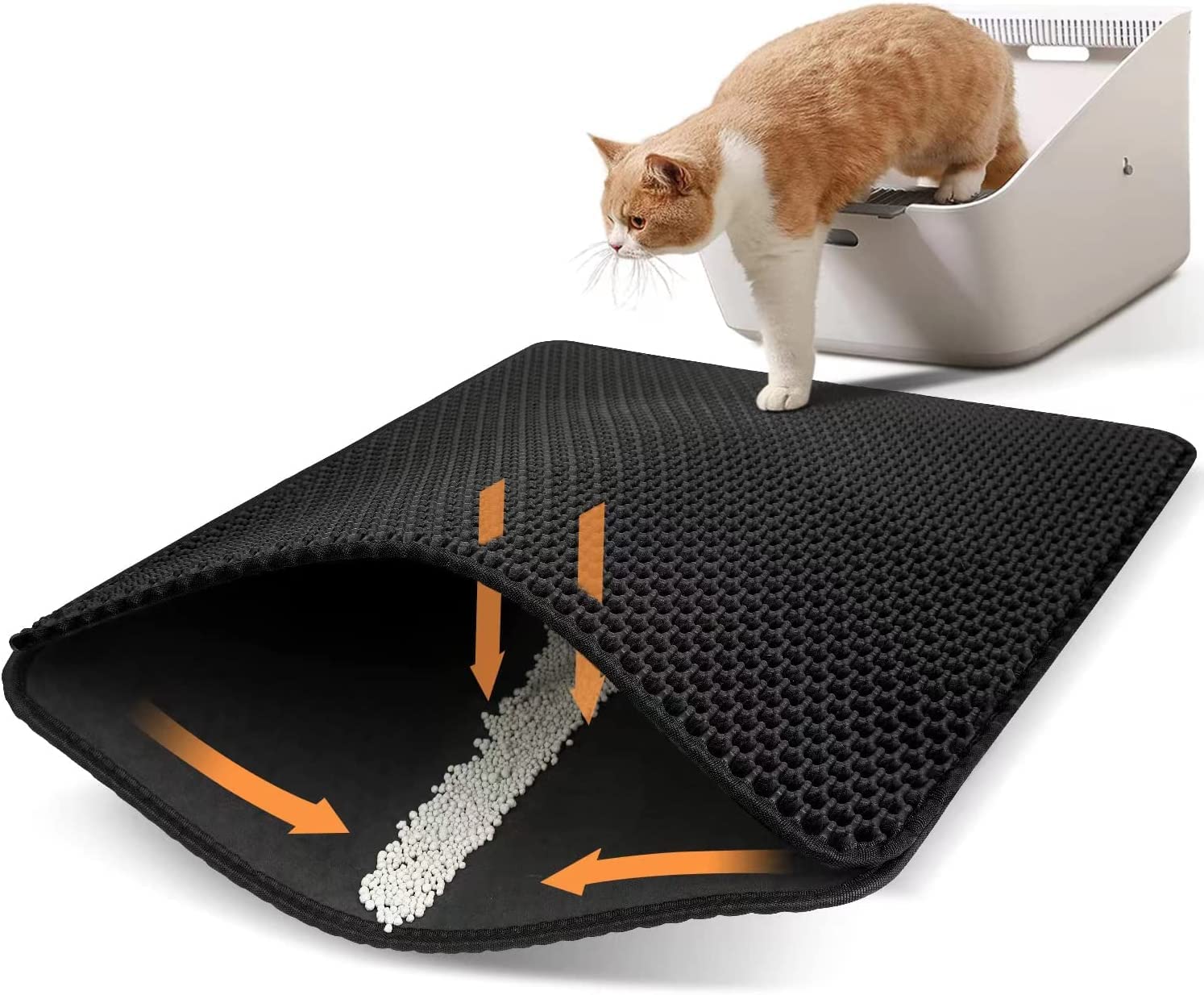 Tapete De Areia Para Gatos Polarduck Conlun Honeycomb De Camada Dupla