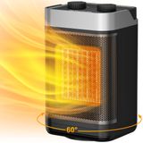 Aquecedor Elétrico De Ambiente Owaae 1500w Com Oscilação De 60° (preto)