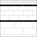 Papel De Parede Dollhouse Itsy Bitsy Mini Preto/branco, Escala 1:12