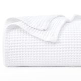 Cobertor Phf Waffle Weave 100% Algodão Queen Size 230x230cm Wh