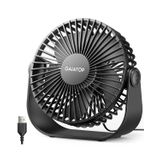 Ventilador De Mesa Gaiatop Usb De 3 Velocidades Com Forte Fluxo De Ar De 14 Cm Preto