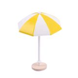 Espreguiçadeira De Plástico Dollhouse Beach Umbrella - Amarela