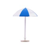 Espreguiçadeira De Plástico Dollhouse Beach Umbrella - Azul