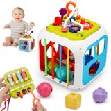 Brinquedo Montessori Activity Cube Vasdoo 7 Em 1 Para Maiores De 18 Meses
