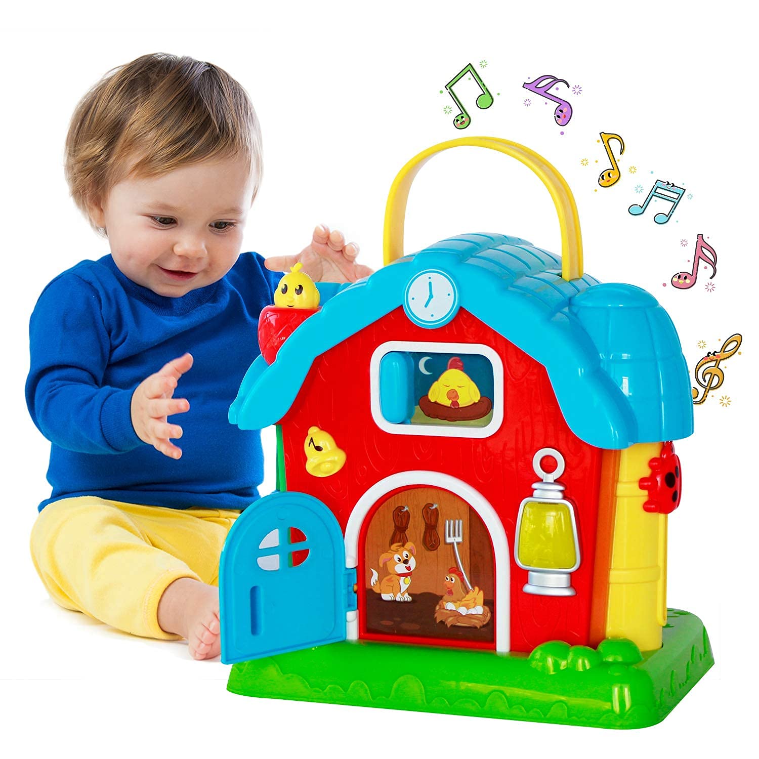 Brinquedo Didático Activity Cube Histoye Musical Barn De 12 A 18 Meses