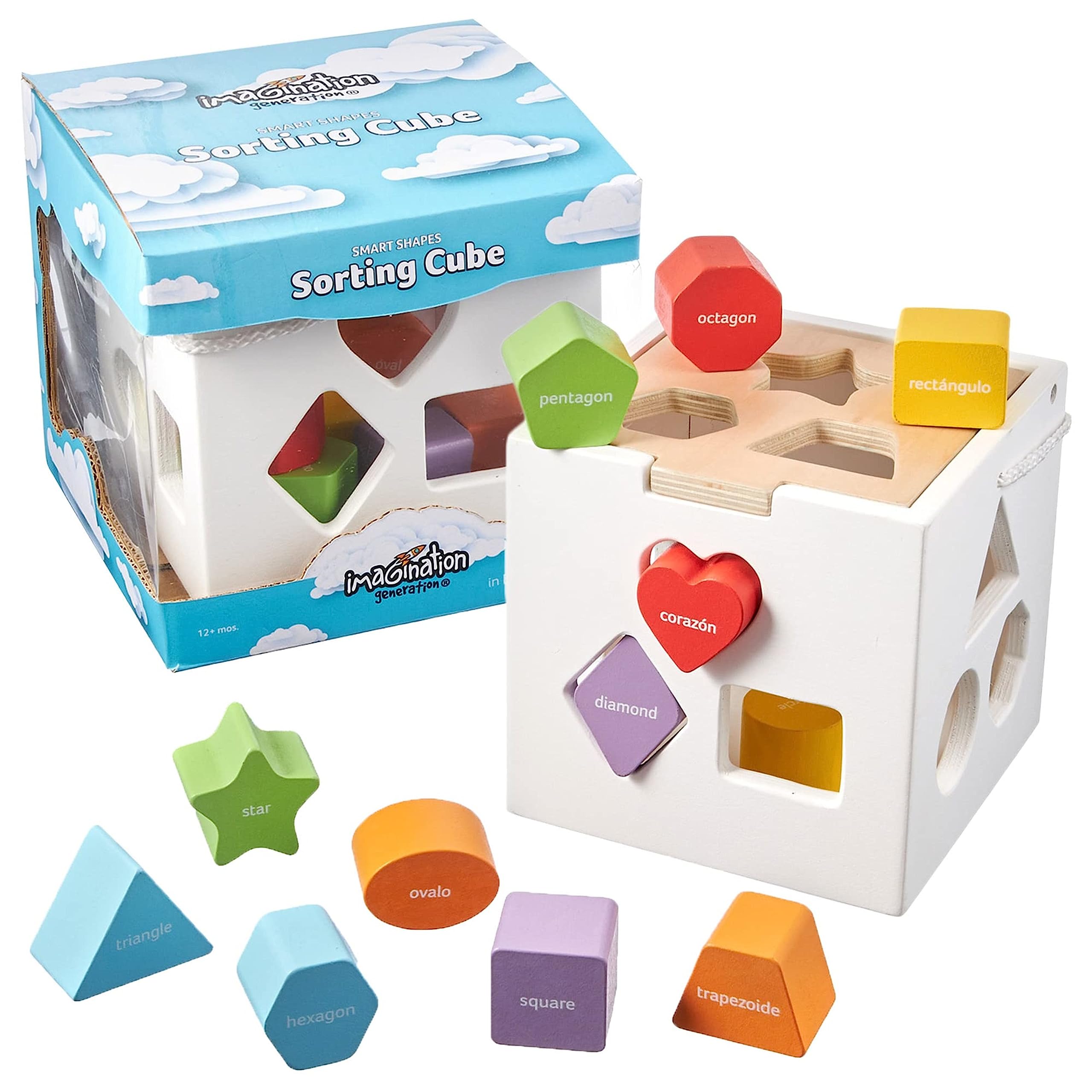 Brinquedo Activity Cube Mbgbrybelly Smart Shapes Bilíngue