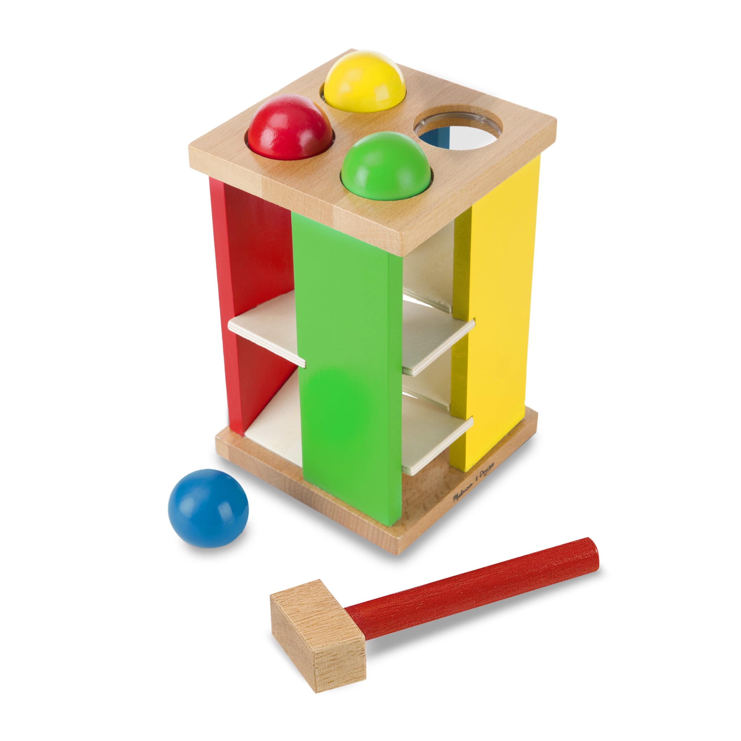 Brinquedo De Torre De Madeira Pound And Roll Melissa &amp; Doug Deluxe