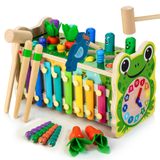 Brinquedo Montessori Amtreen 6 Em 1 Whack-a-mole Para Crianças De 1 A 4 Anos