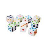 Dice Hobby Monsters 10 D6 16 Mm Brancos Com Sementes Multicoloridas