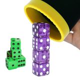 Conjunto De Copos Dice Stacking Six Senses Media Com 4 Roxos E 5 Verdes