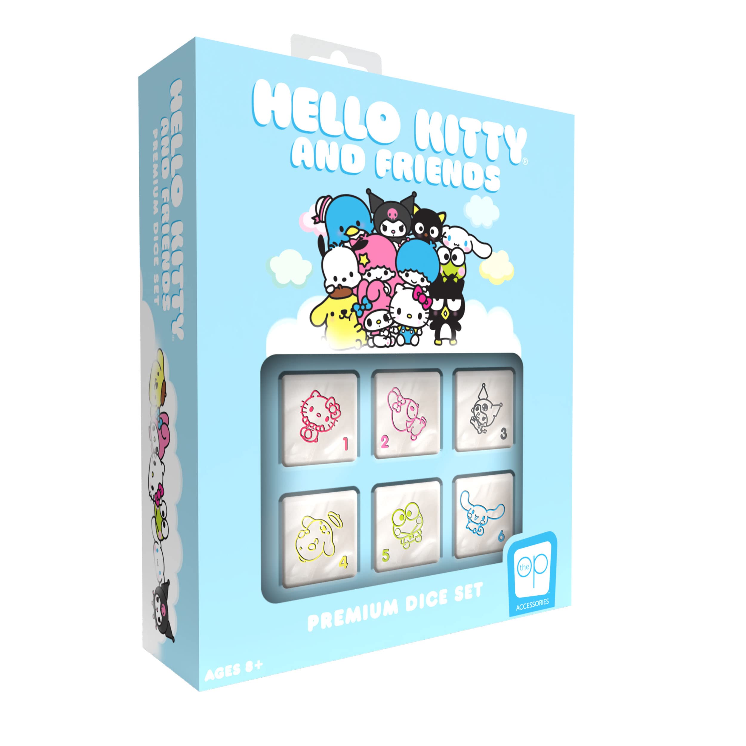 Conjunto De Dados Usaopoly Hello Kitty And Friends Com Estojo De Lata