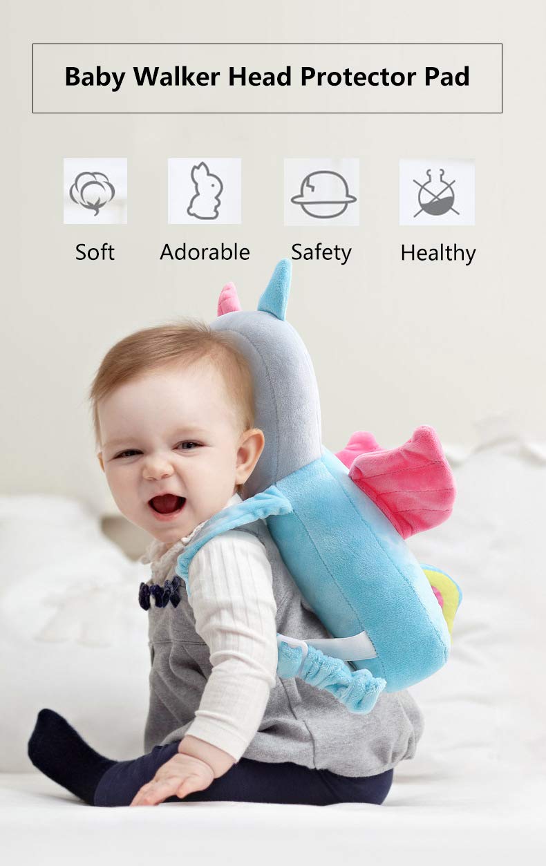 Mochila Infantil Com Almofada De Proteção De Cabeça Para Bebês Devil ...