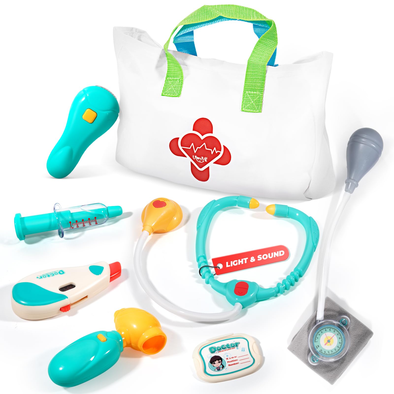 Kit Médico Uloveme Para Crianças De 3 A 5 Anos Com Estetoscópio