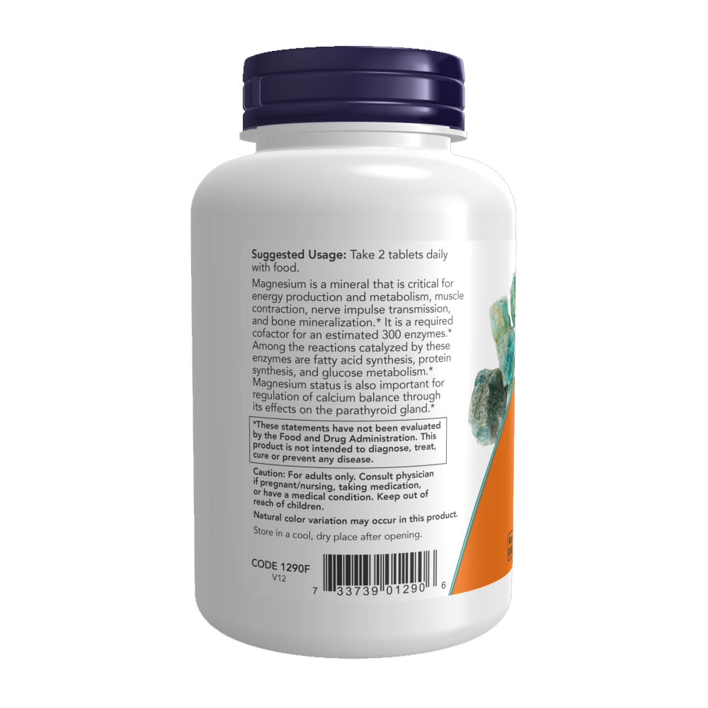 NOW Foods, Citrato Di Magnesio, 200 Mg, 250 Compresse - Foto 4