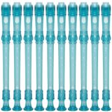 Kit 10 Flautas Doce Soprano Barroca Em C Yrs-20b Azul Yamaha