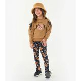 Conjunto Infantil Blusão Com Legging Trick Nick Marrom 3